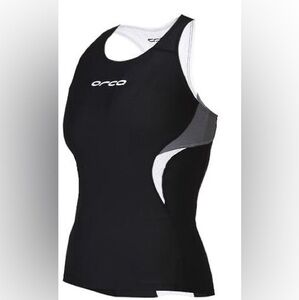 Orca Women's Core Support Singlet Tank - Black/Castle Rock
